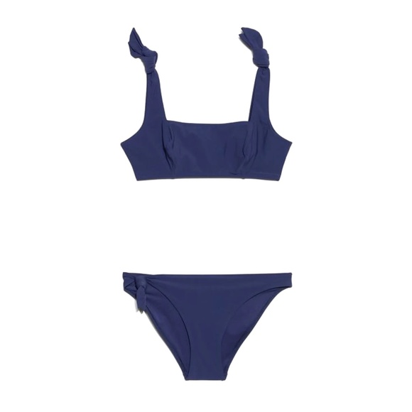 & Other Stories Other - &Other Stories Knot Shoulder Bikini Set Sz 8/M EUC in Navy